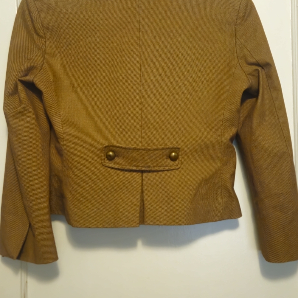 BCBGeneration Tan Military-Style Wool Blend Blazer - Picture 2 of 4